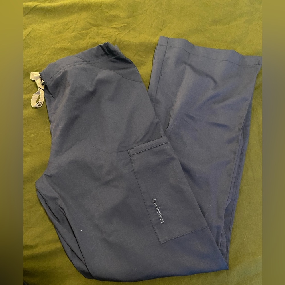 Never worn - Wonderwink XS Petite Navy Blue Scrub Pants